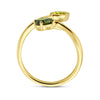 vDam 14k Geelgouden Ring met Groene Toermalijn, Peridot en Diamant 4031413