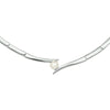 vDam Zilveren Collier Parel 1326621