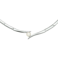 vDam Zilveren Collier Parel 1326621