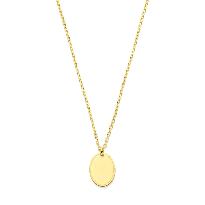 vDam 14k Geelgouden Graveer Collier 4030763