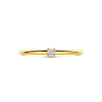 vDam 14k Geelgouden Ring met Diamant 4032016