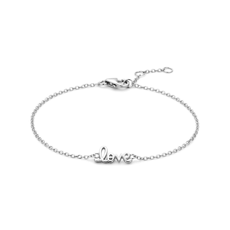 vDam Zilveren Gerhodineerde Love Armband 1339320