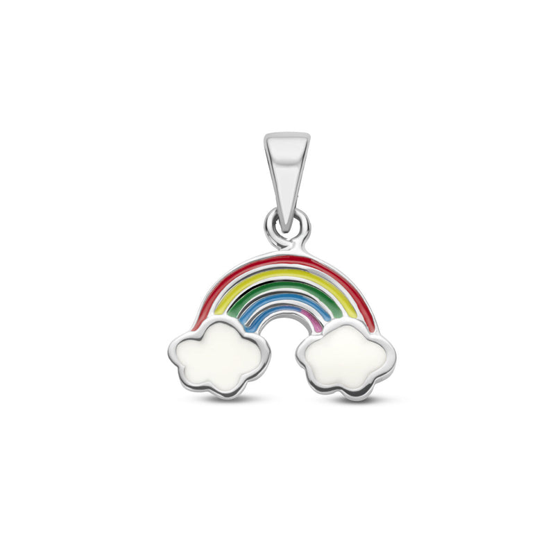 vDam Zilveren Gerhodineerde Regenboog Hanger 1336208