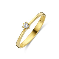 vDam 14k Geelgouden Ring met Diamant 4031786