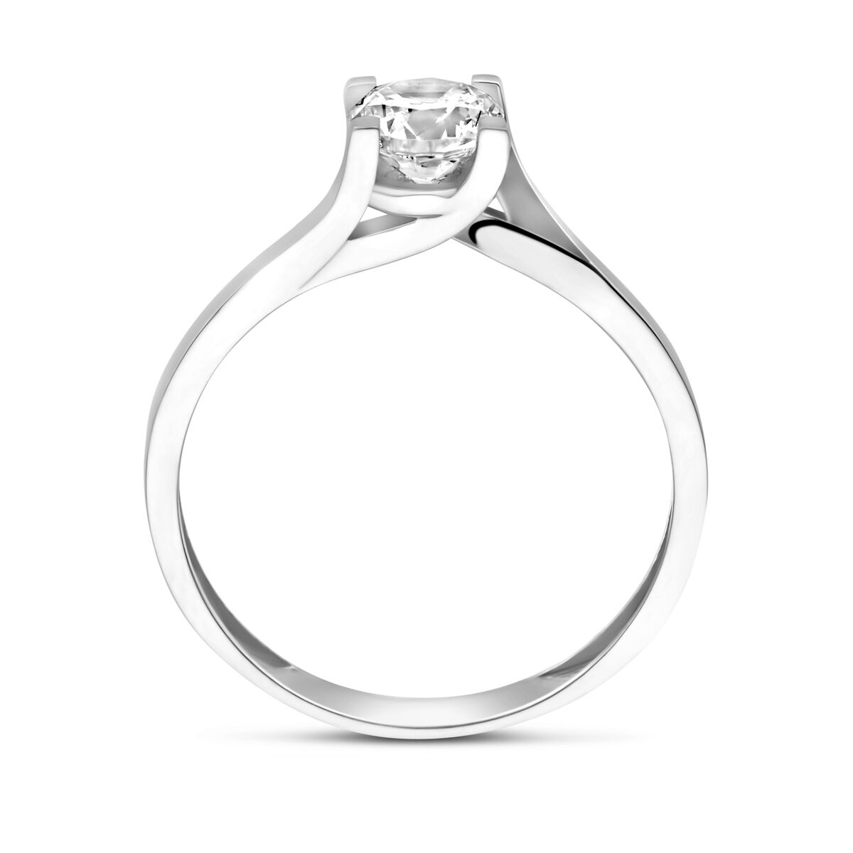 vDam Zilveren Gerhodineerde Ring met Zirkonia 1340767