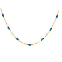 Blush ketting blauw 3162YRB