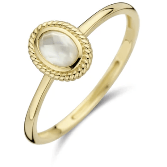 Blush ring goud met zirkonia 1239YMQ/54