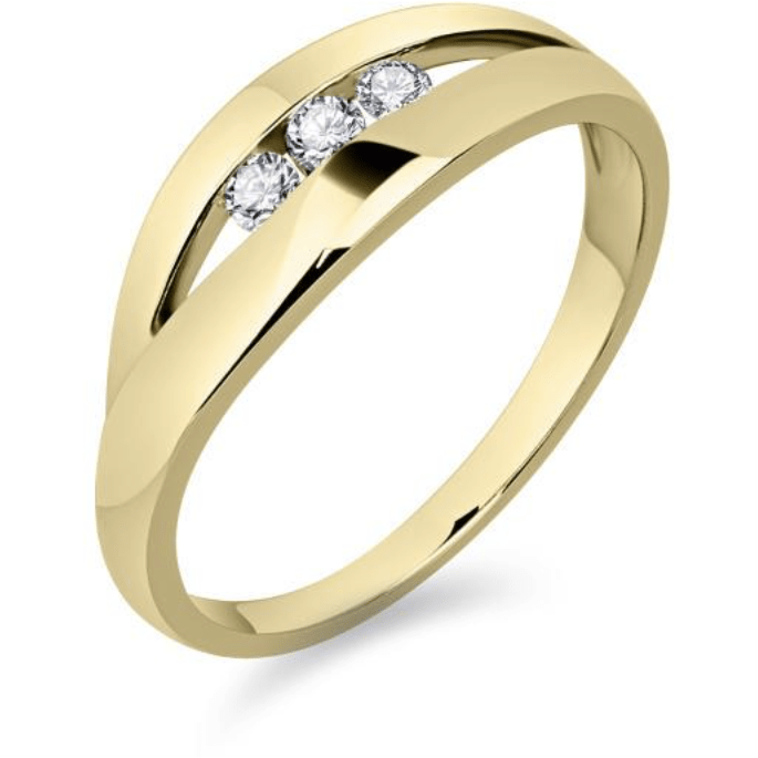 Gouden Ring met zirconia VRG004