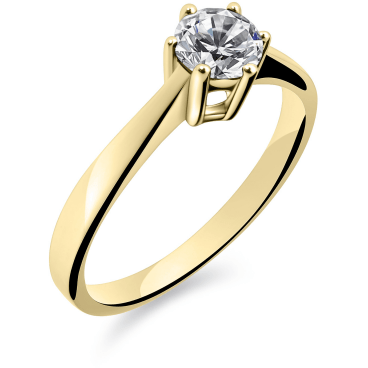 Gouden Ring met zirkonia VGR002