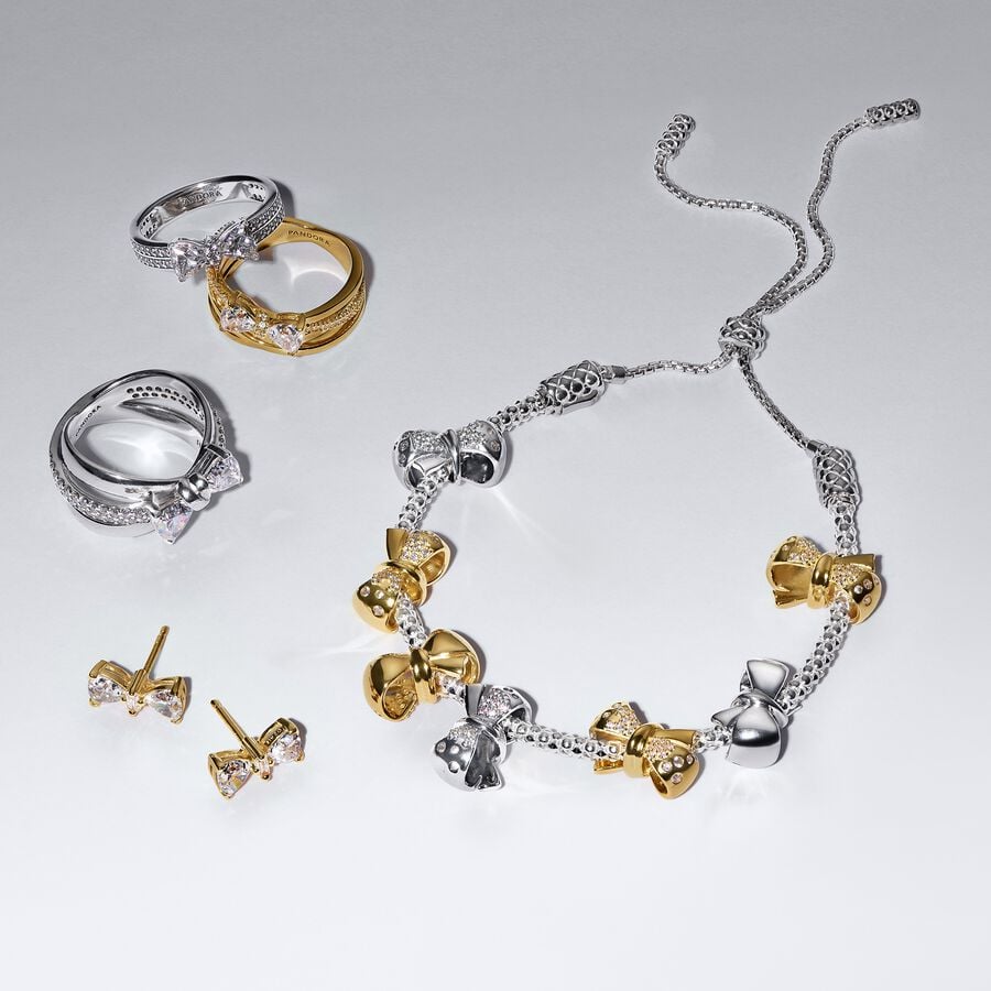 Pandora Bedel Gouden Strik 763442C01