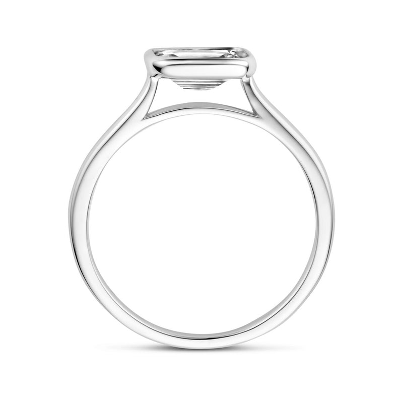 vDam Zilveren Gerhodineerde Ring met Zirkonia 1339209