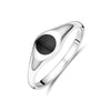 vDam Zilveren Gerhodineerde Onyx Ring 1338843