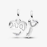 Pandora Bedel Deelbaar Hart en Sleutel 793081c01