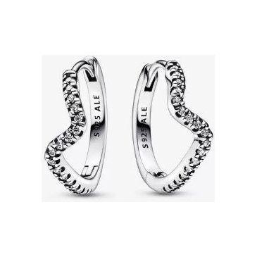 Pandora Gegolfde Oorringen 292545C01