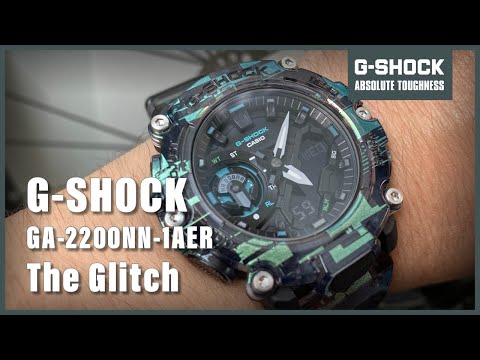 Casio G-shock digital glitch GA-2200NN-1AER