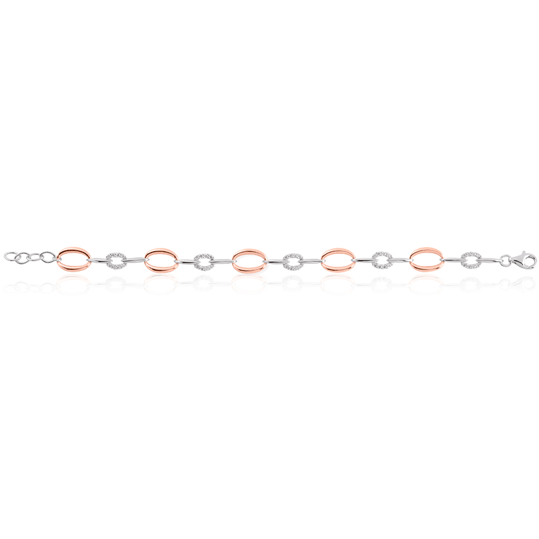 Zilveren Armband B042R - 18